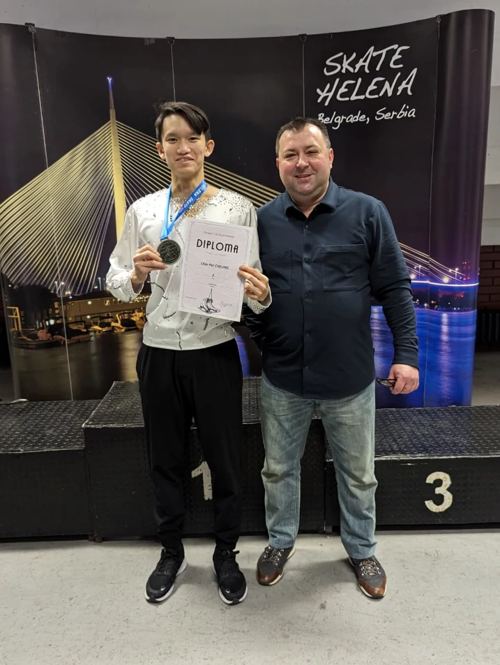 Congratulations to Chiu Hei Cheung for securing the 2nd place spot in the 17th Europa Cup Skate Helena held in Belgrade, Serbia in 2024. We take immense pride in Chiu Hei Cheung's outstanding achievements and his steadfast dedication to his love for figure skating. Well done! #iceskatingacademy #europacupskatehelena